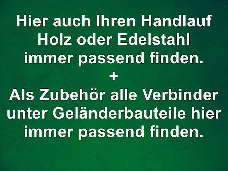Zubehör für Geländerpfosten in allen Ausführungen