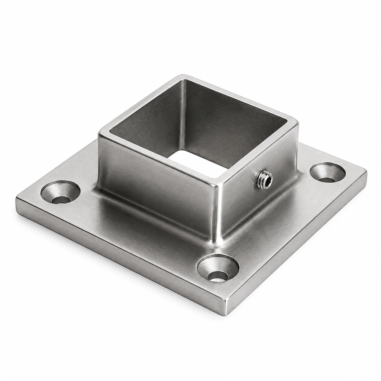 Vierkantrohr Edelstahl Wand und Bodenanschluss-Bodenflansch