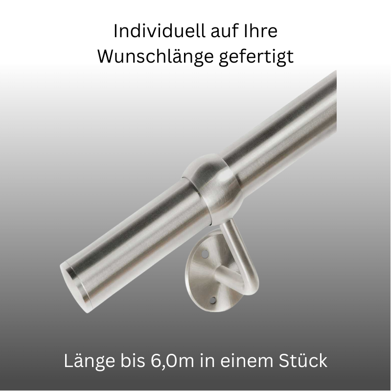 Handlauf Edelstahl DS04 Kugelring Länge auf Maß