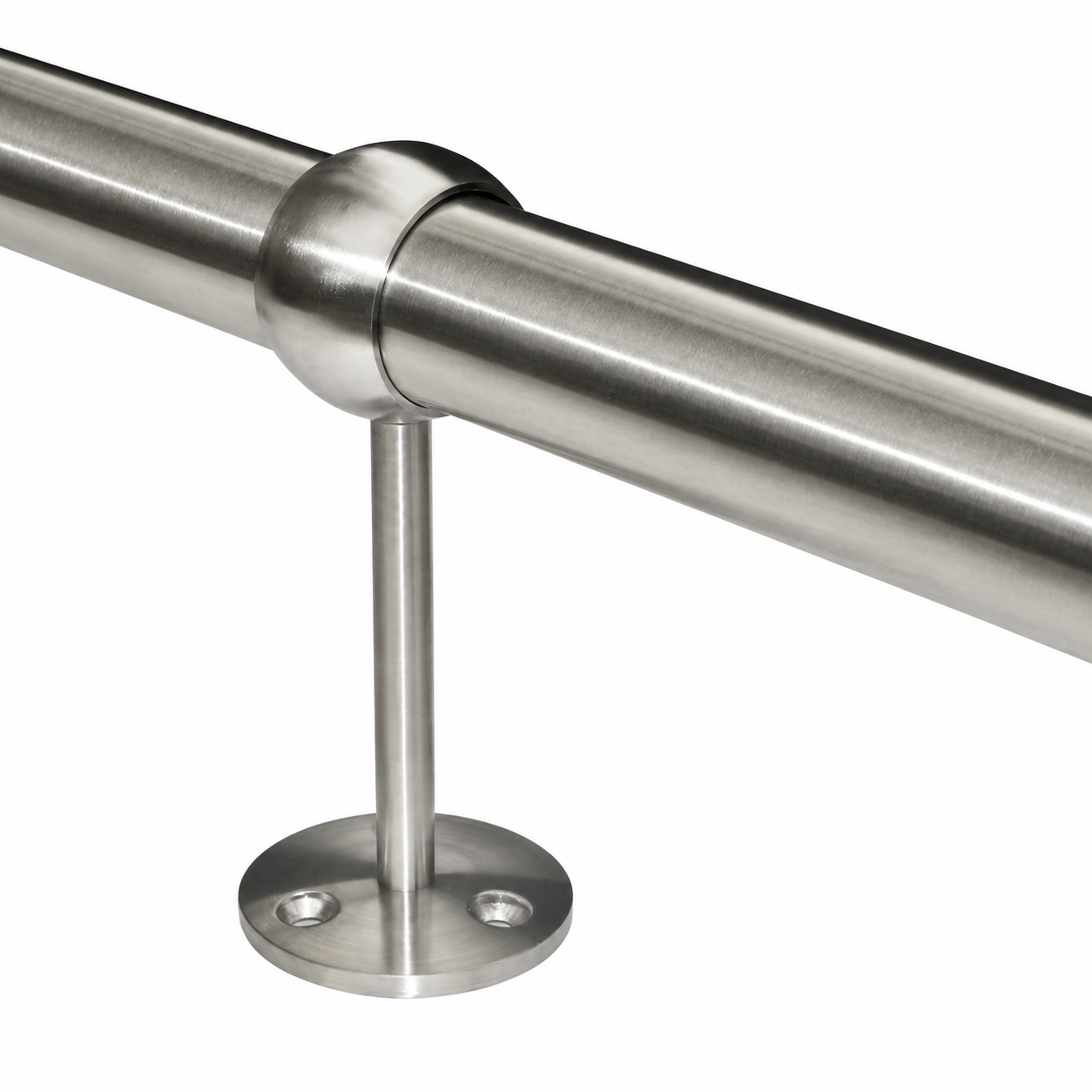 Handlaufhalter Kugelring lange Ausführung für alle Handläufe.