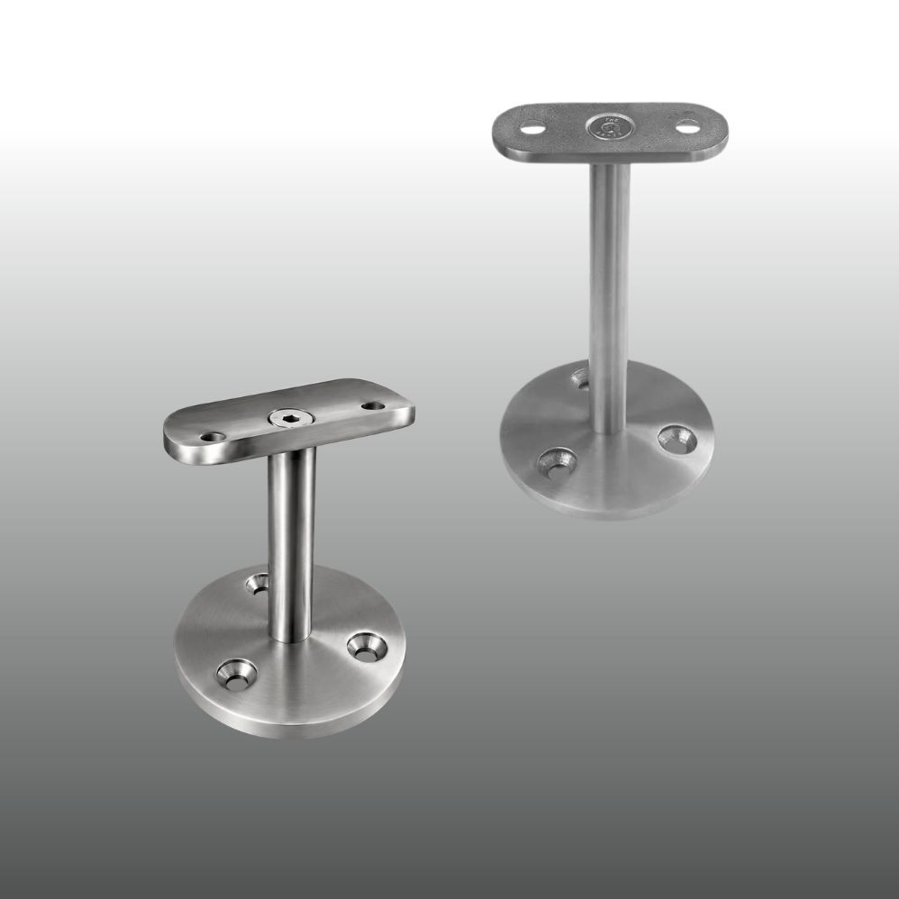 Handlaufhalter Edelstahl mit Montageplatte HLH 08