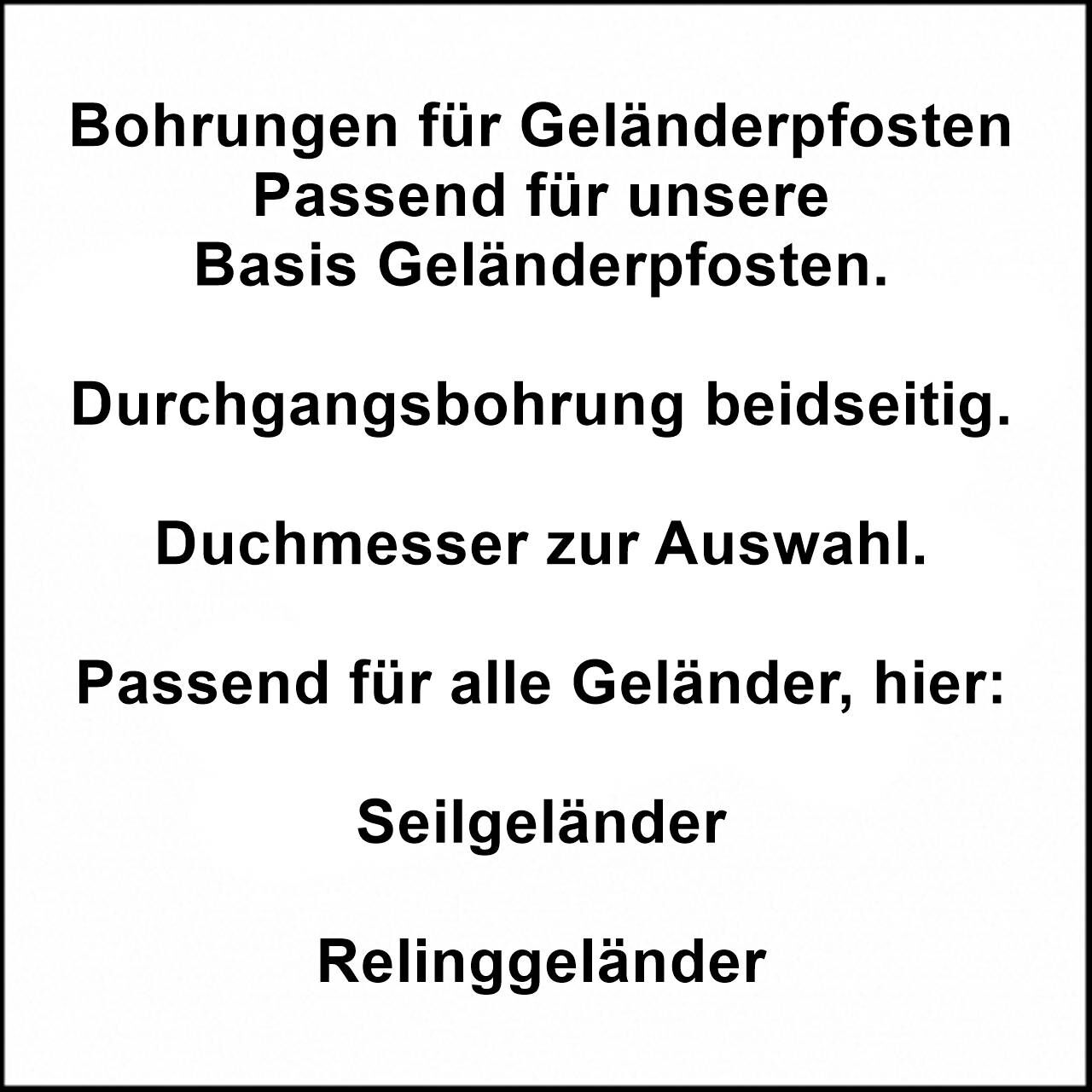 Bohren und Gewinde Alle Ausführungen