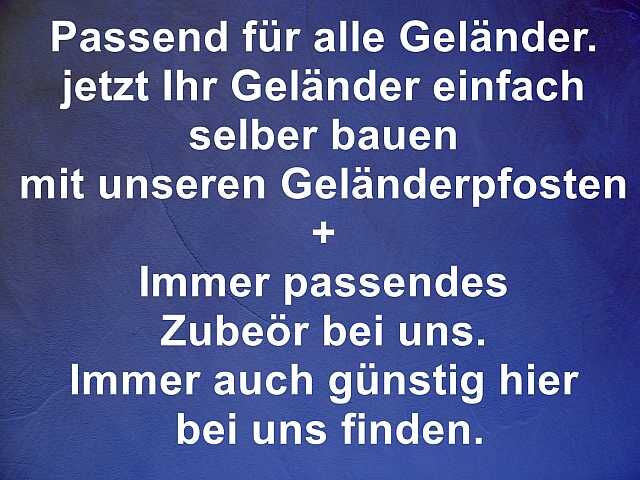 Geländer selber bauen mit unseren Bauteilen als Zubehör