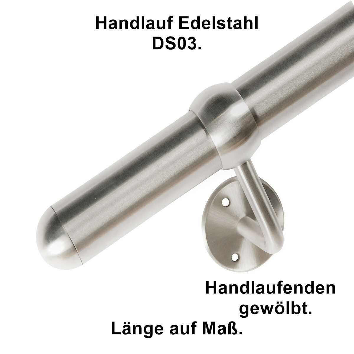 Handlauf DS03 aus Edelstahl, Länge auf Maß