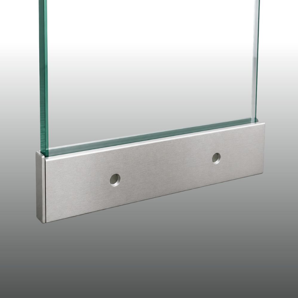 Bodenprofil seitliche Montage GBP-04 für Ganzglasgeländer