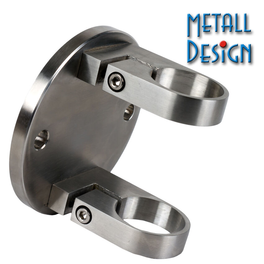 Geländerpfosten Edelstahl Wandanker für 42,4 mm