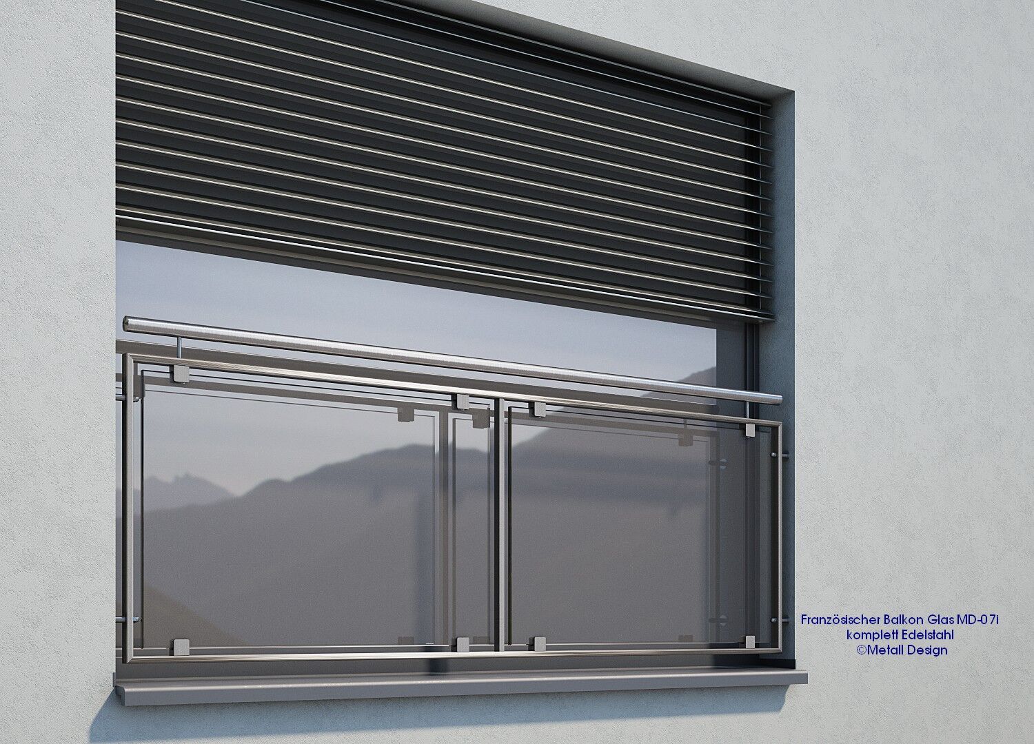 Fenstergeländer Edelstahl. 02