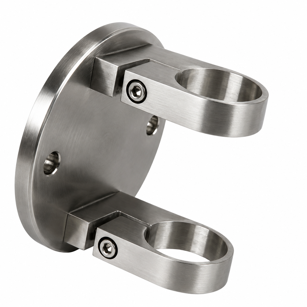 Geländerpfosten Edelstahl Wandanker für 42,4 mm