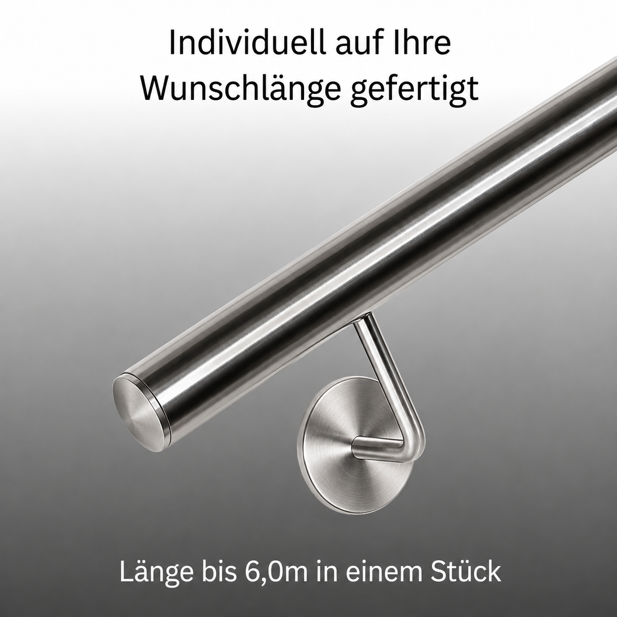 Handlauf Edelstahl DS01 mit Klickrosette