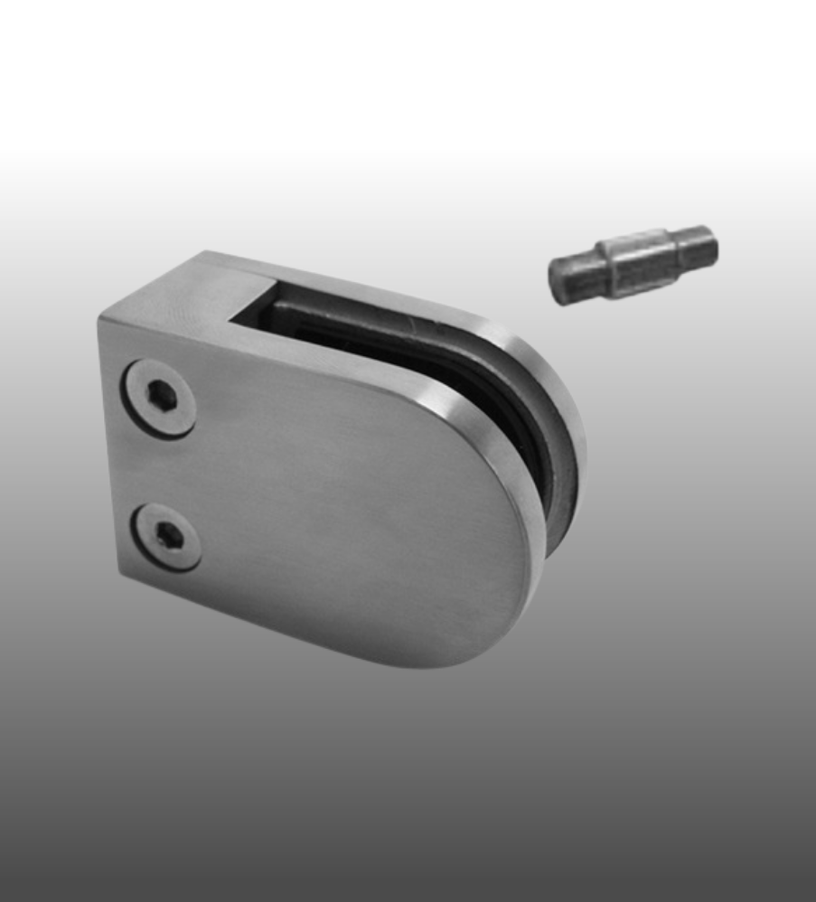 Glashalter / Plattenhalter 45 x 63 mm, gerader Anschluss, G03