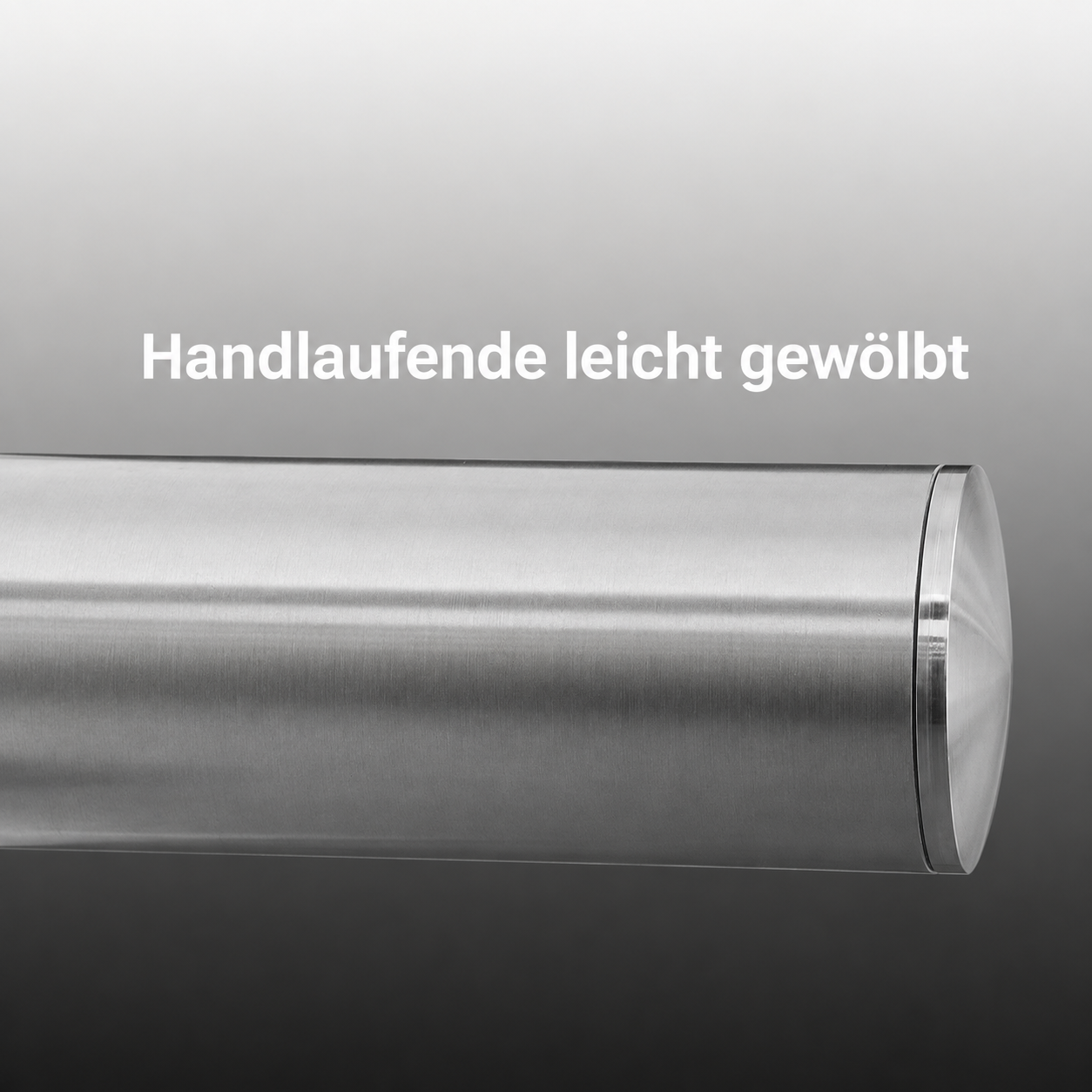 Geländer-Set Handlauf leicht gewölbt