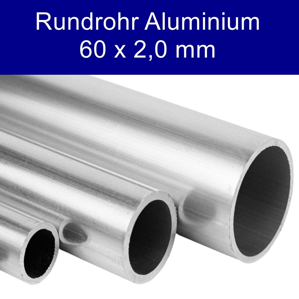 Rundrohre aus Aluminium 60 x 2,0 mm