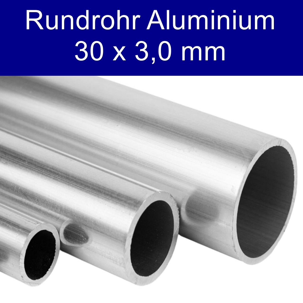 Rundrohr aus Alu 30 x 3,0 mm