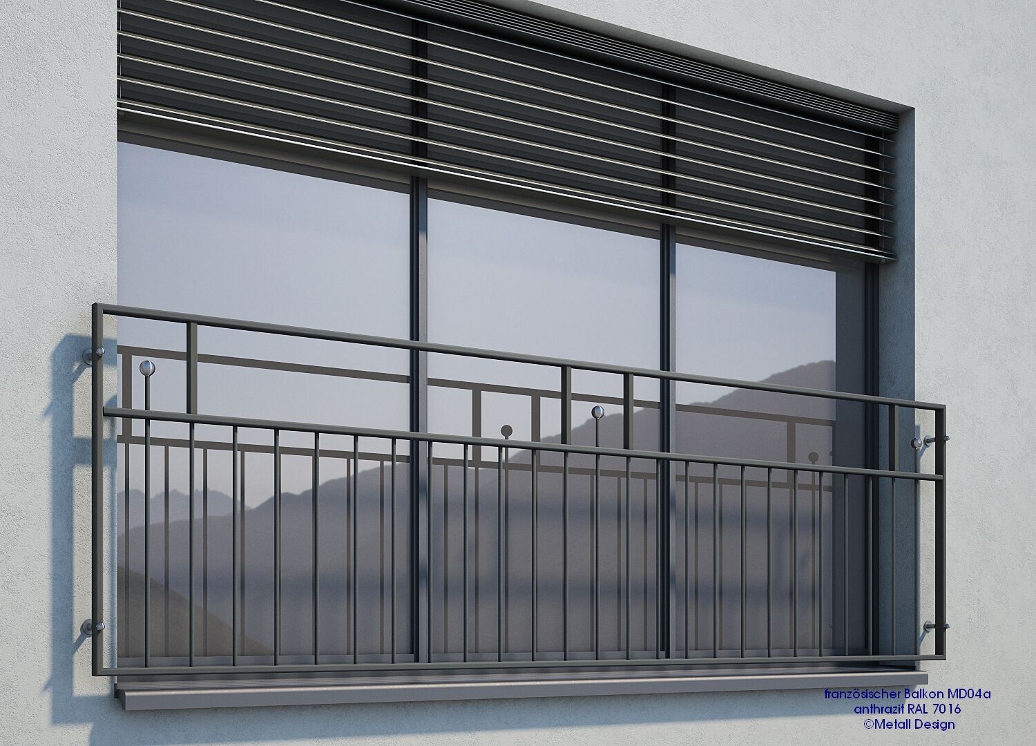 Fenster Balkon MD04a anthrazit