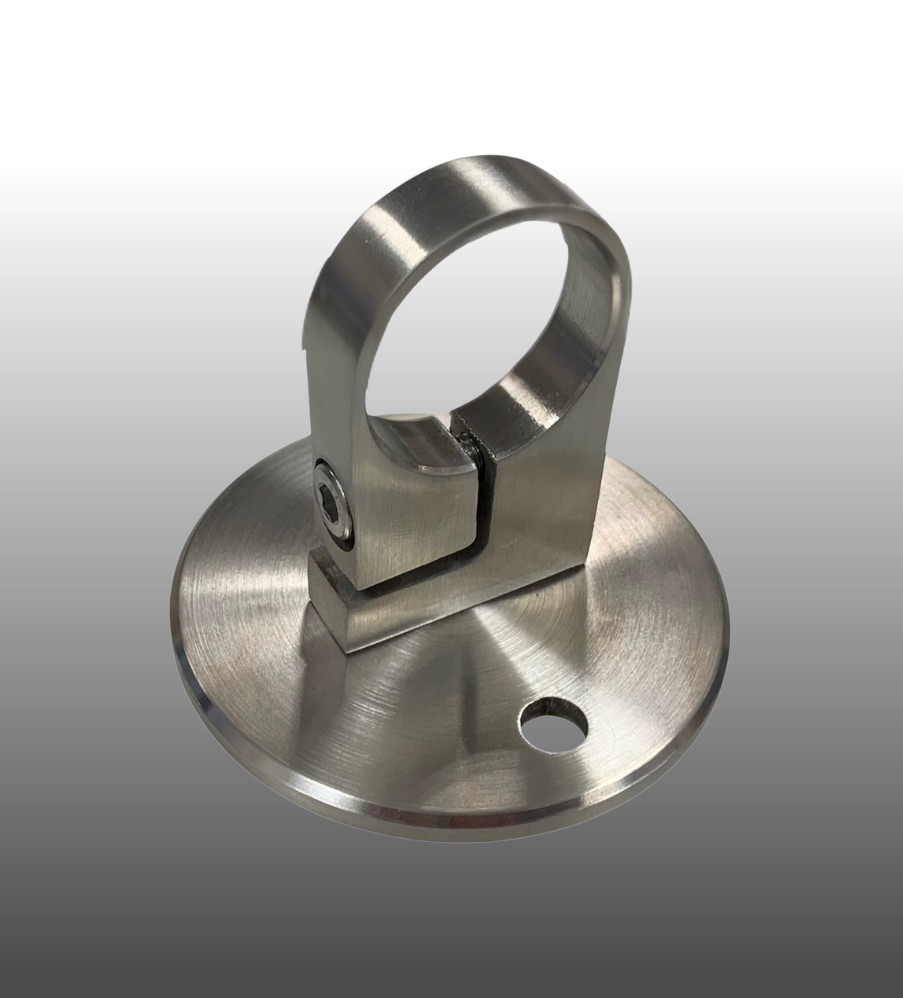 Edelstahl Wandanker für 42,4 mm Rundrohr
