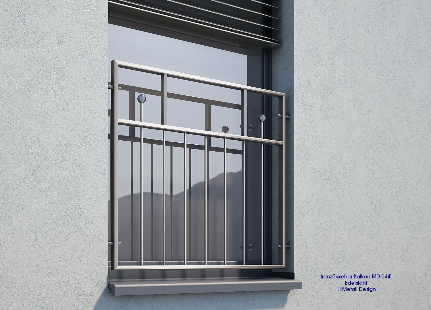 Französischer Balkon Edelstahl MD04iE