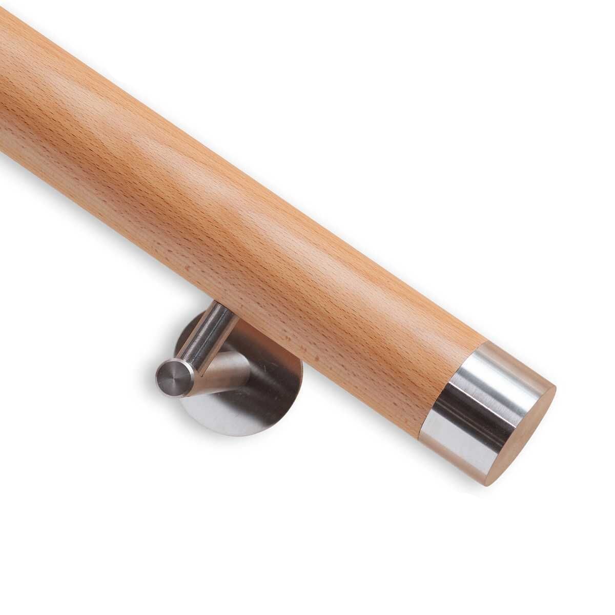 Handlauf Buche DS20 Handlaufende flach.