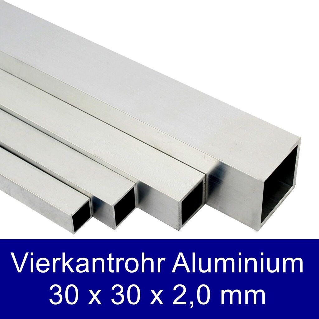 Vierkantrohr Aluminium 30X30mm