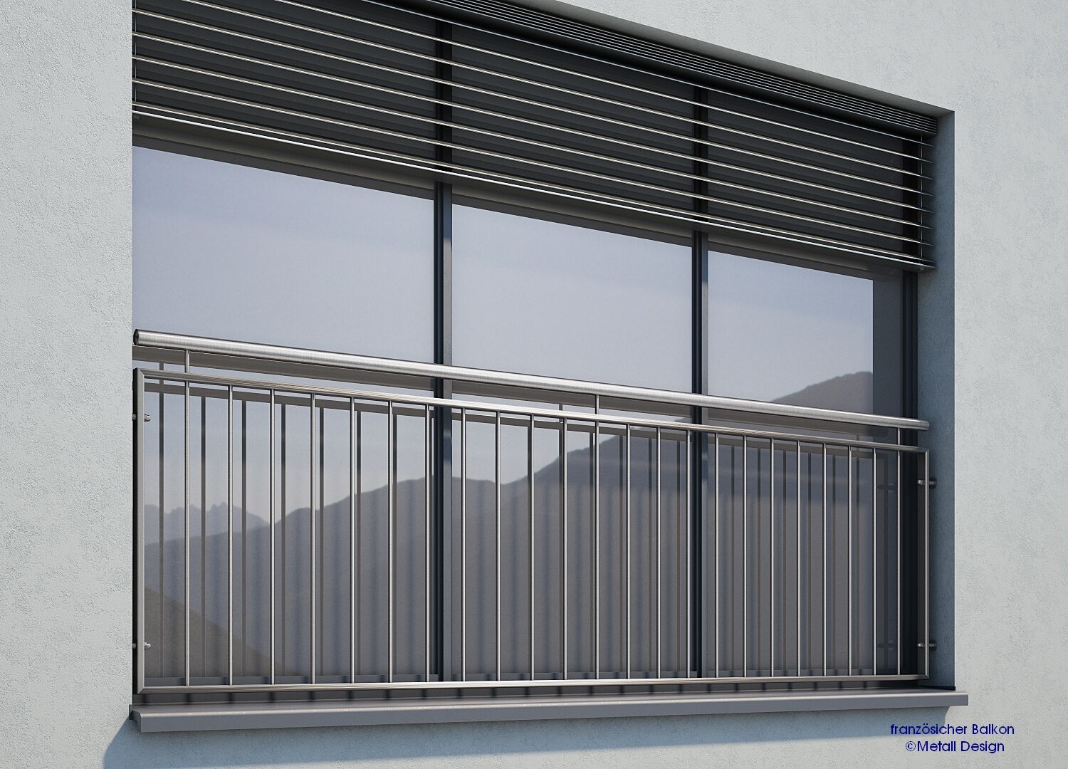 Fenstergeländer Edelstahl FBE-02-i