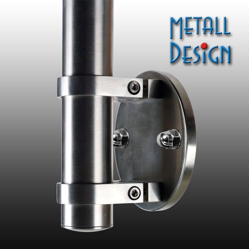 Geländerpfosten Edelstahl Wandanker für 42,4 mm