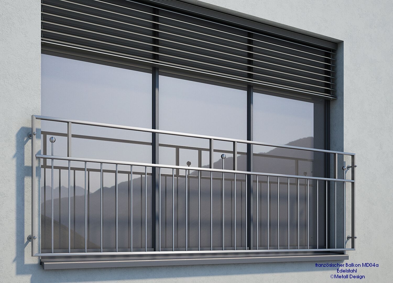 französischer Balkon MD04a, Fenstergeländer