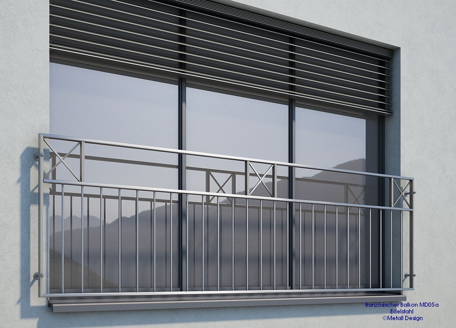 Fenster Geländer Edelstahl MD05a
