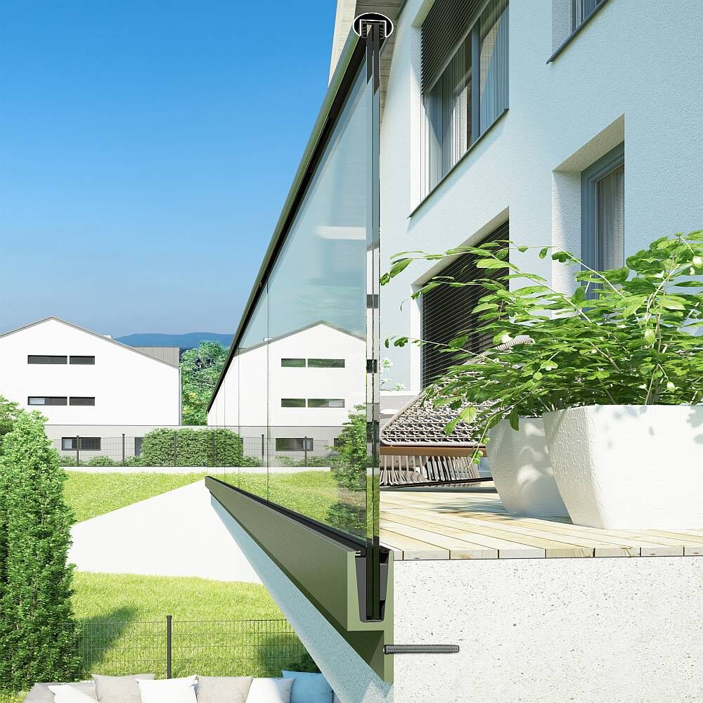 Ganzglasgeländer für Balkon Terrase oder auch für das Innengeländer.