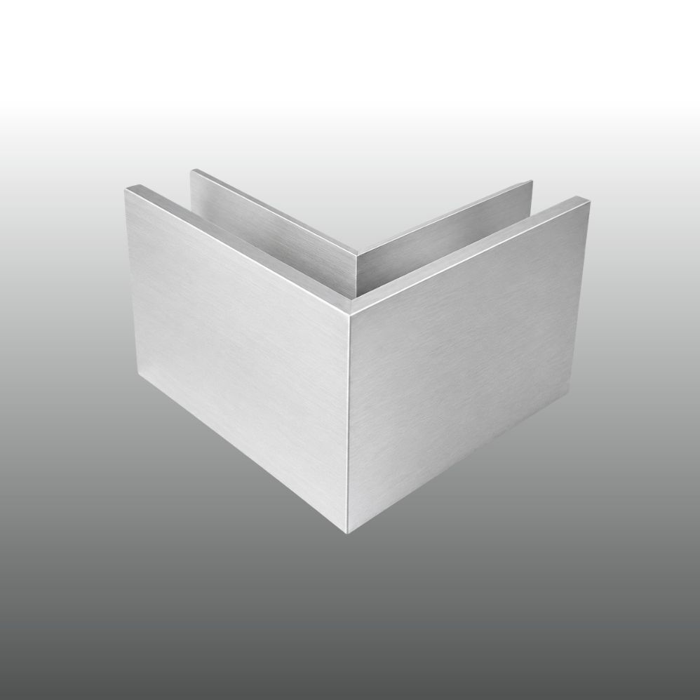 Eckverbinder Ganzglasgeländer GBP-01 aufgesetzte Montage