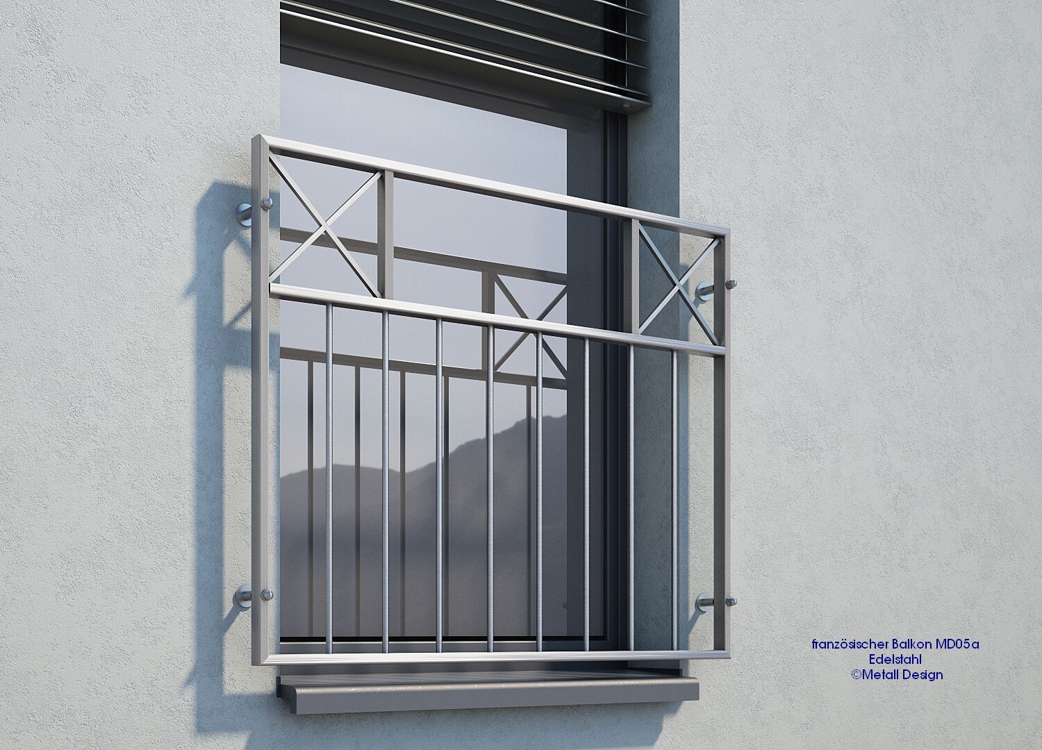 Französischer Balkon MD05a Edelstahl