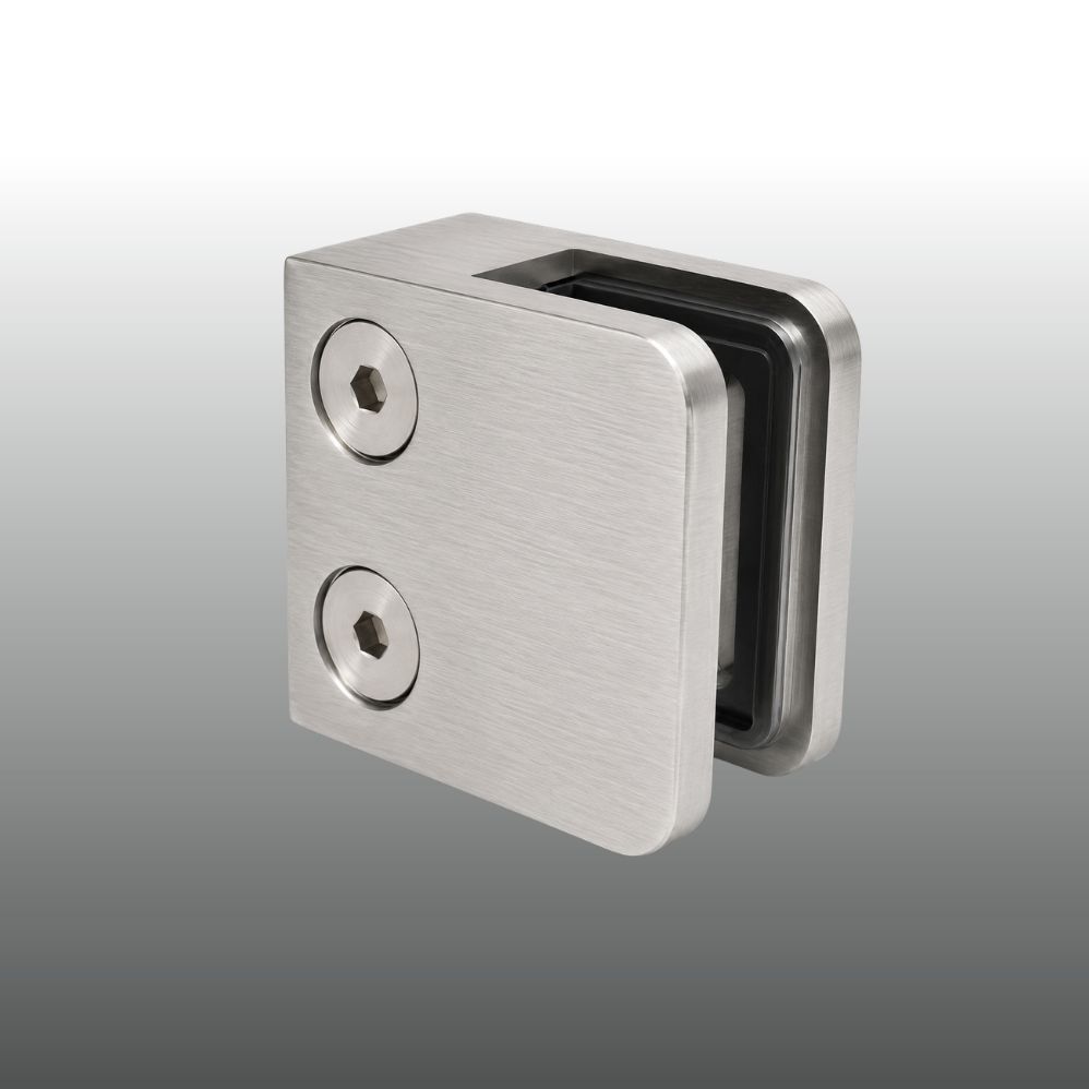 Lochblechhalter Edelstahl 45mm x 45mm G02 flacher Anschluss