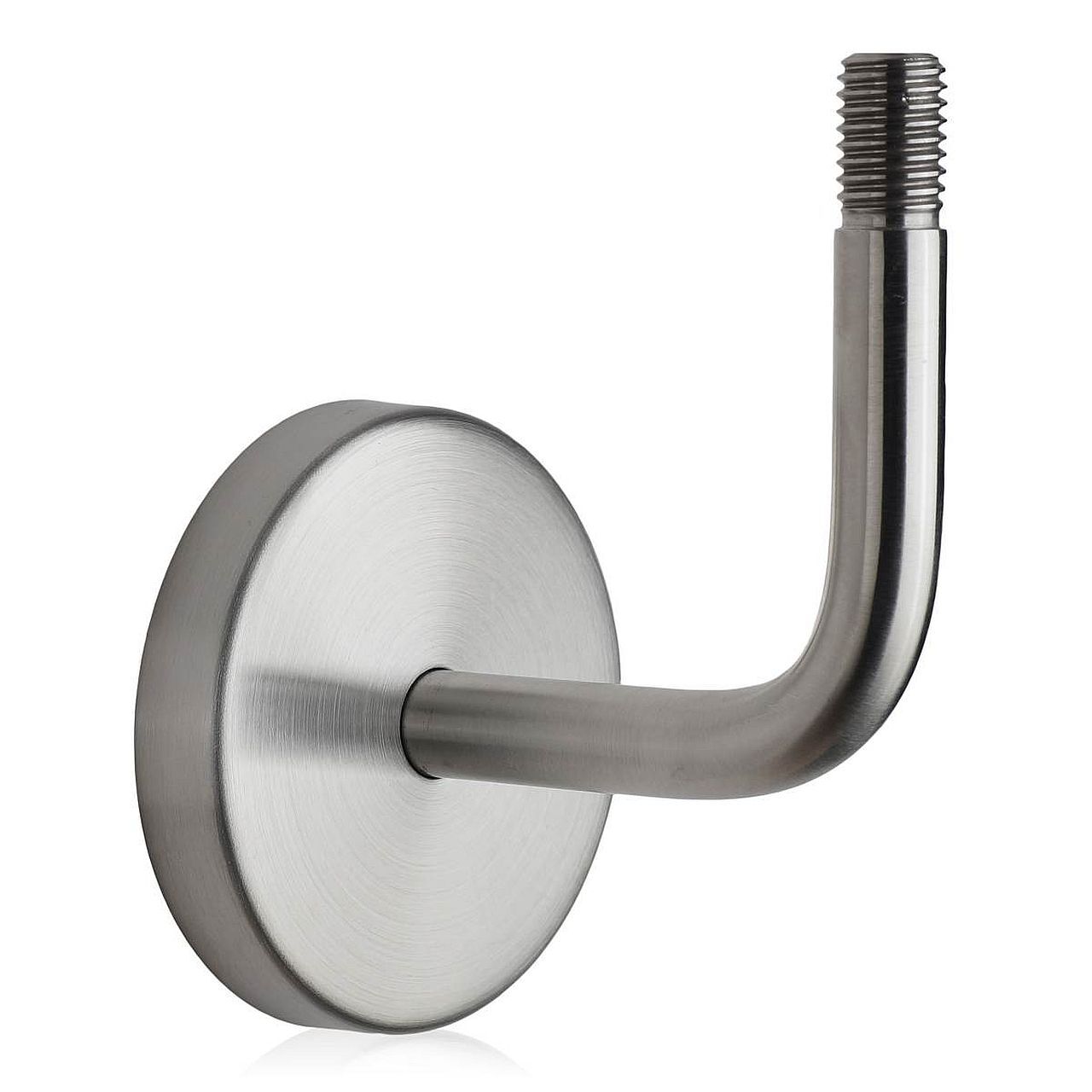 Handlaufhalter Holzhandlauf mit Klickrosette matt geschliffen.
