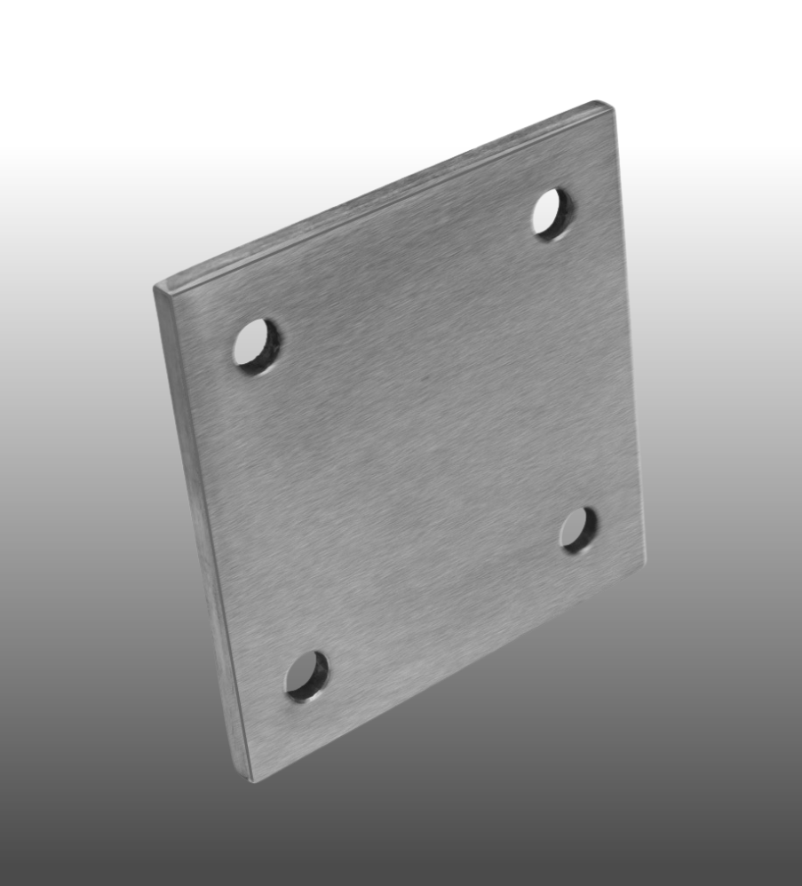 Ankerplatte Edelstahl Quadrat 02