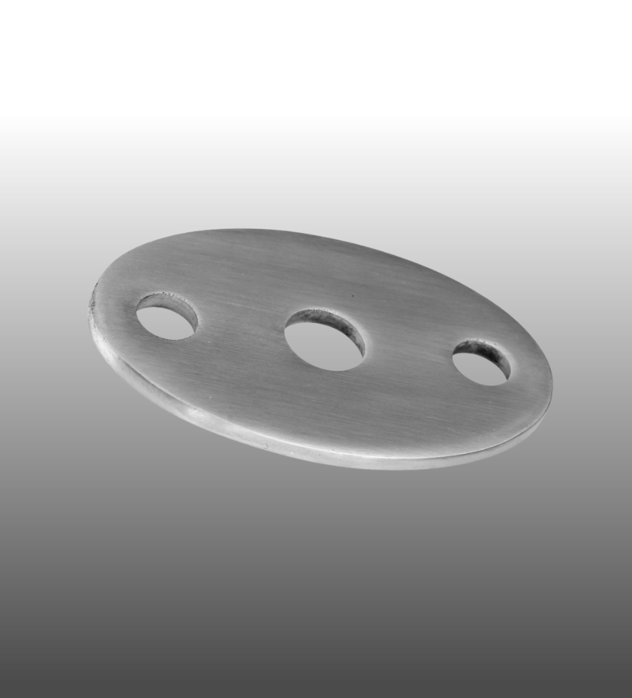 Ankerplatte Edelstahl oval 06