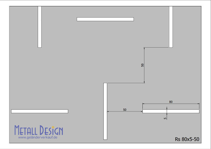 Lochblech Edelstahl Rs-80x5-50